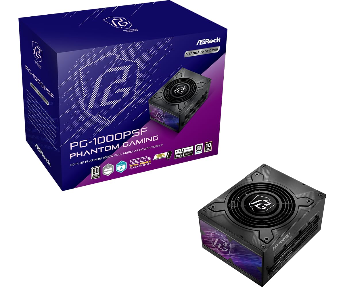 ASRock Phantom Gaming PC電源ユニット 1000W Amazon.com: ASRock Phantom Gaming PG-1000PSF 1000W SFX Power